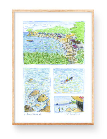 Print ilustracion mediterrani