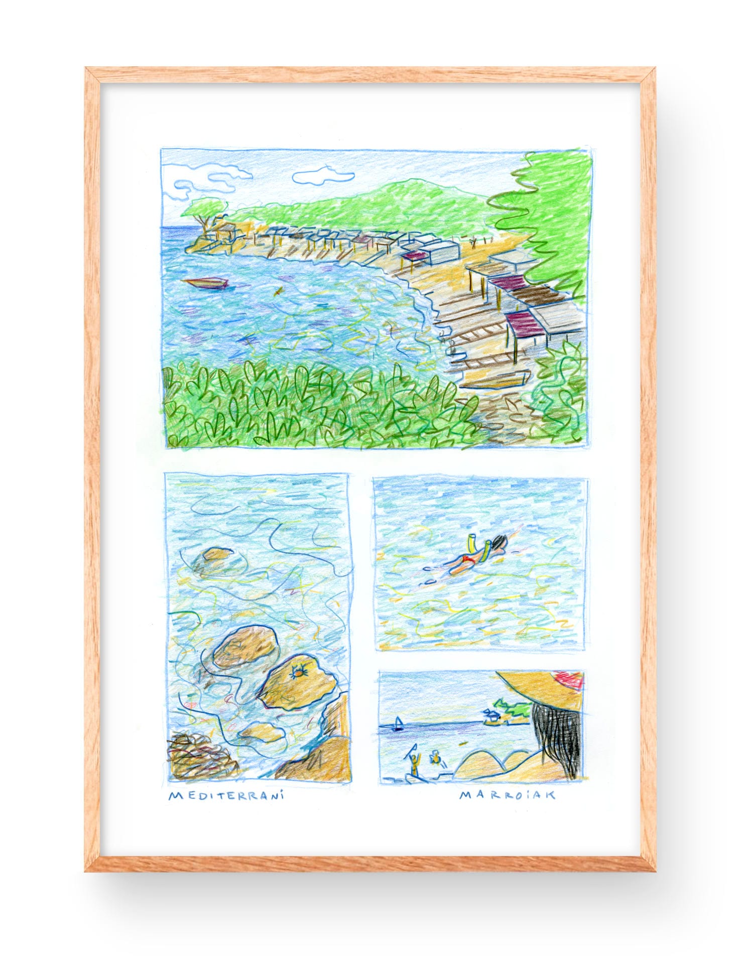 Print ilustracion mediterrani