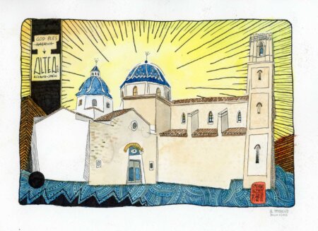 Asta di acquerelli originali della chiesa di Altae