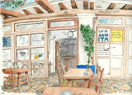 bar anita ibiza dibujo
