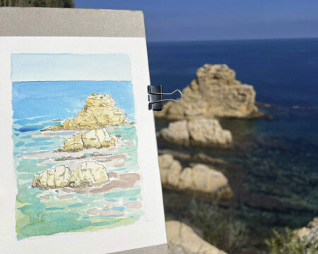 Cap prim acquerello originale all'asta javea