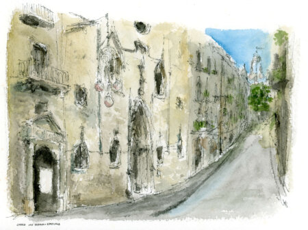 Asta di acquerelli originali di Carrer San Ferran