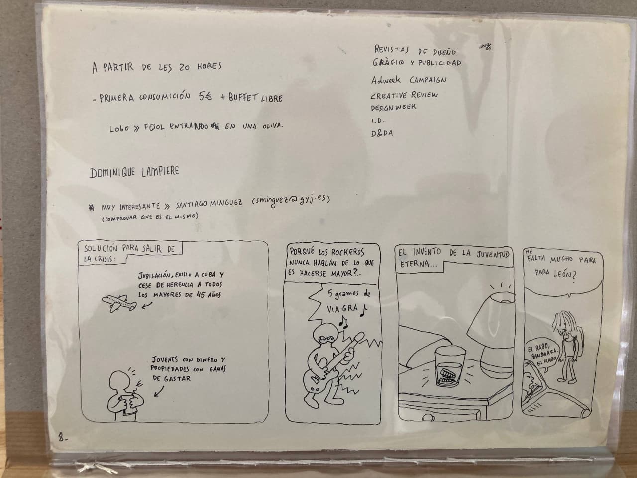 Quaderni d'artista, sono ancora lontano da Leon