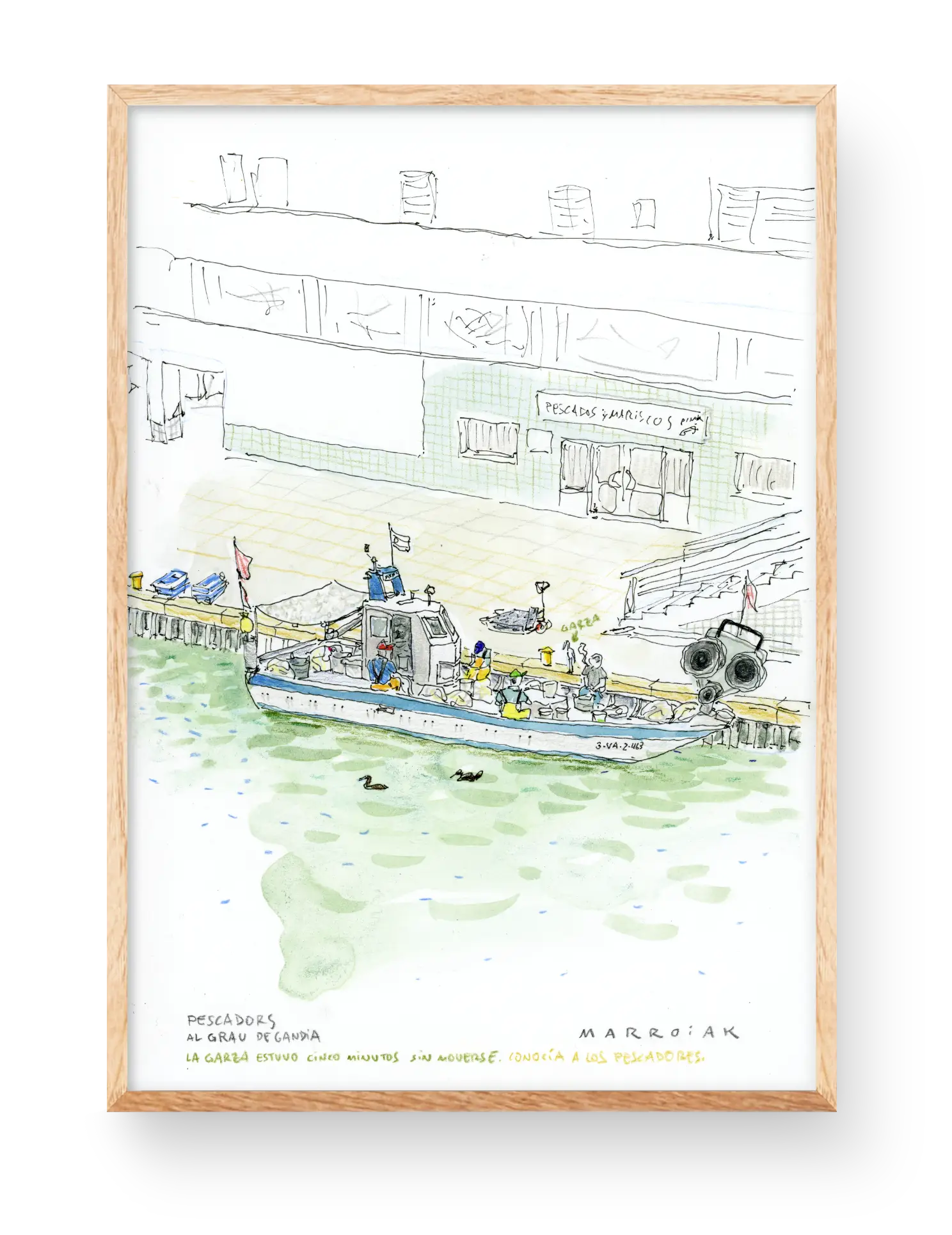Dipinto di Grau de Gandia, illustrazione originale all'asta