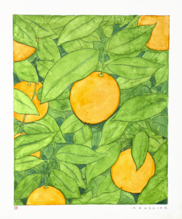 Original art painting of oranges up for auction