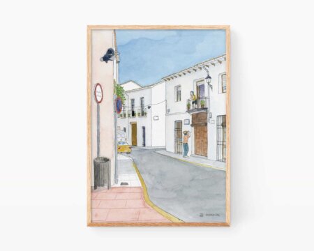 Drawing Beniarjó in La Safor (Valencia)