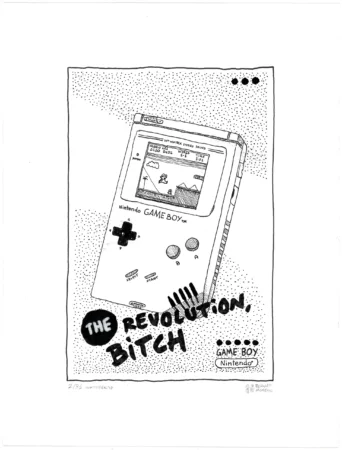 ゲームボーイのオリジナルイラストがオークションに出品されます