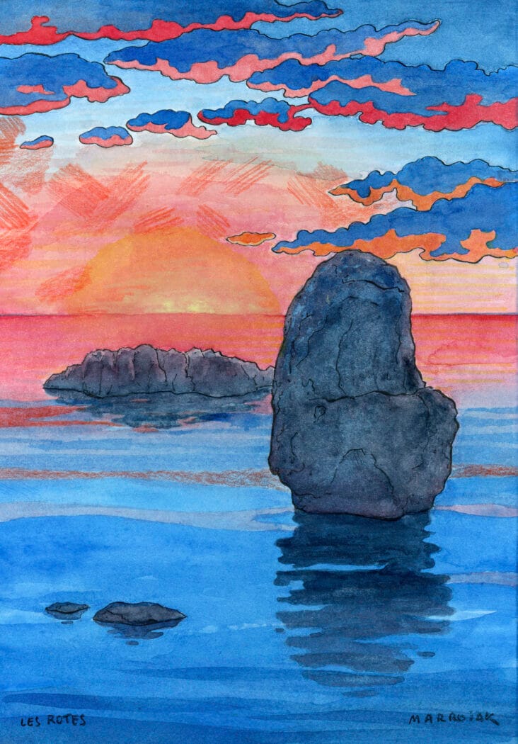 Sunrise in Les Rotes
