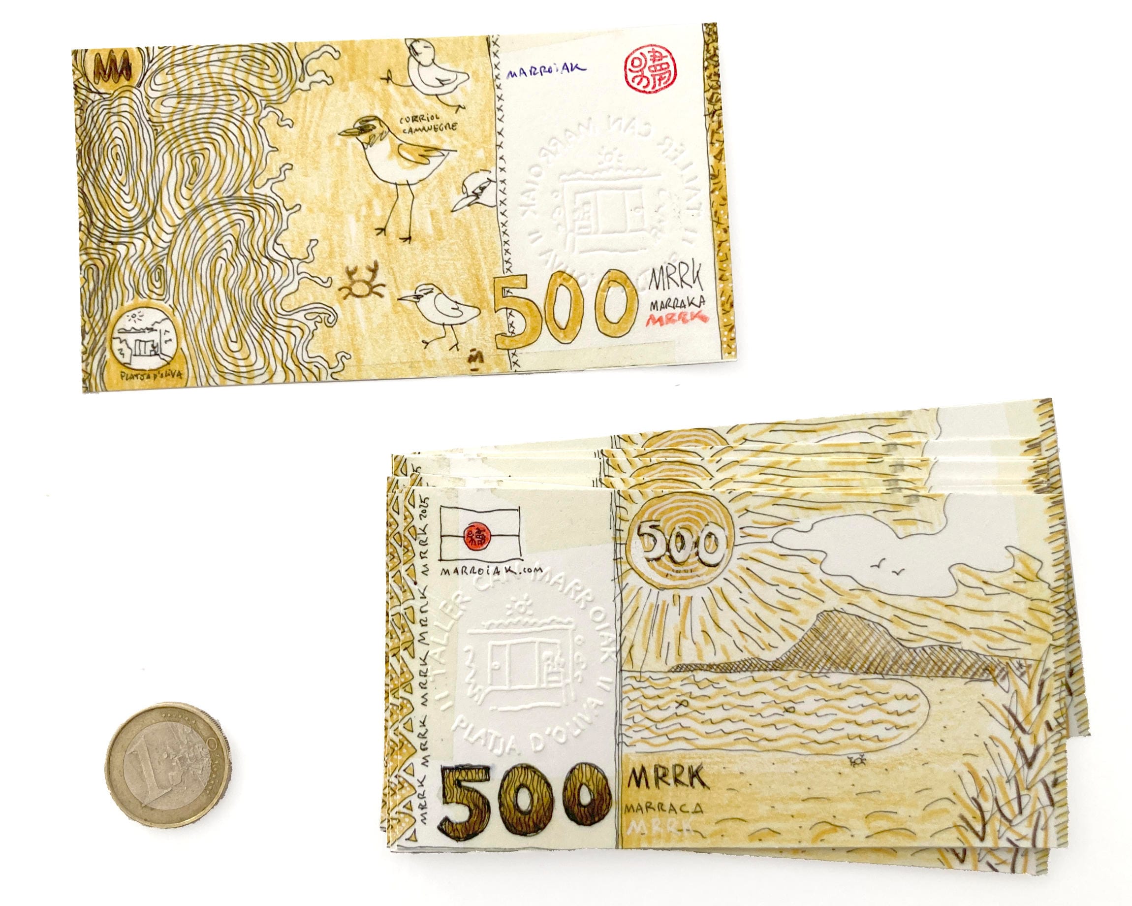 Marroiakの500 MRRK(マラカス)紙幣