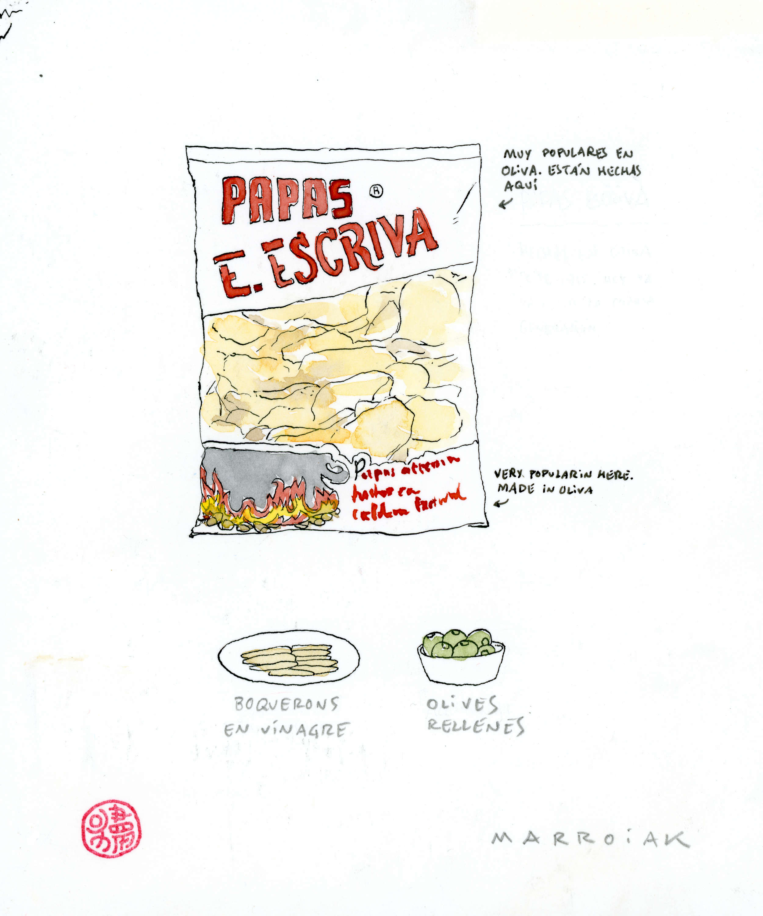 Asta di disegni originali di Papes escriva