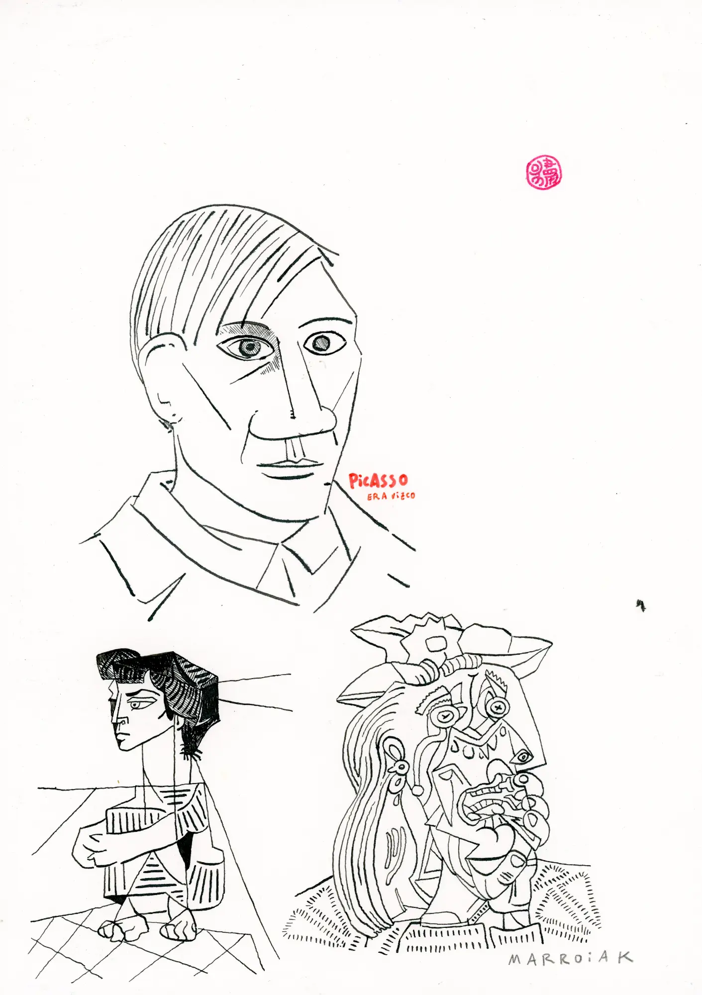 Asta di un disegno originale di Pablo Picasso