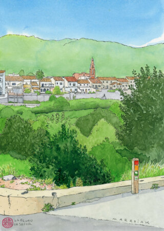 Pobles de la safor original watercolor