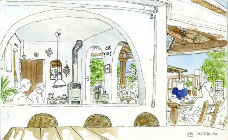Drawing urban sketchers bar san francisco ibiza